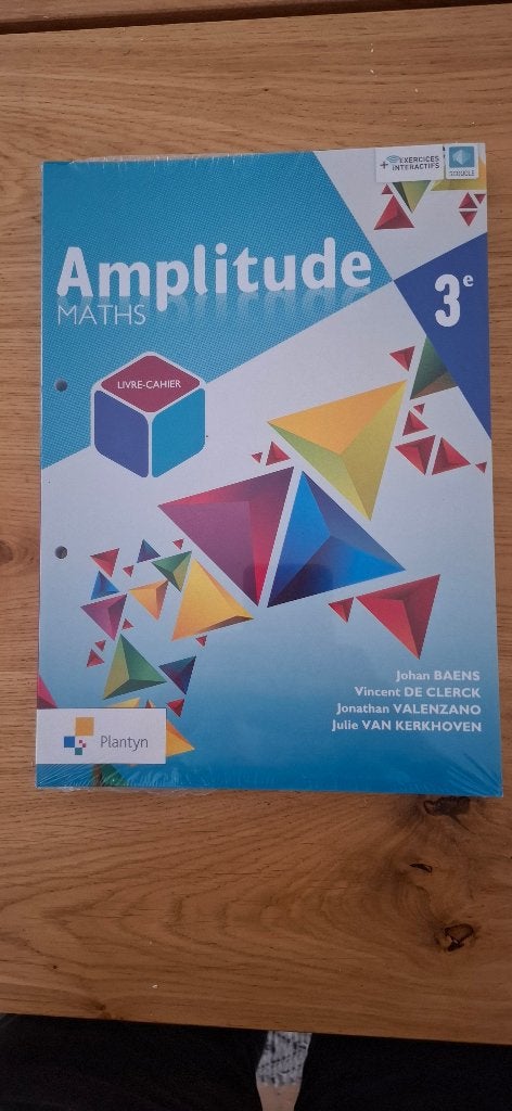Amplitude Maths 3eme livre cahier, Livres, Enlèvement ou Envoi, Neuf, Secondaire