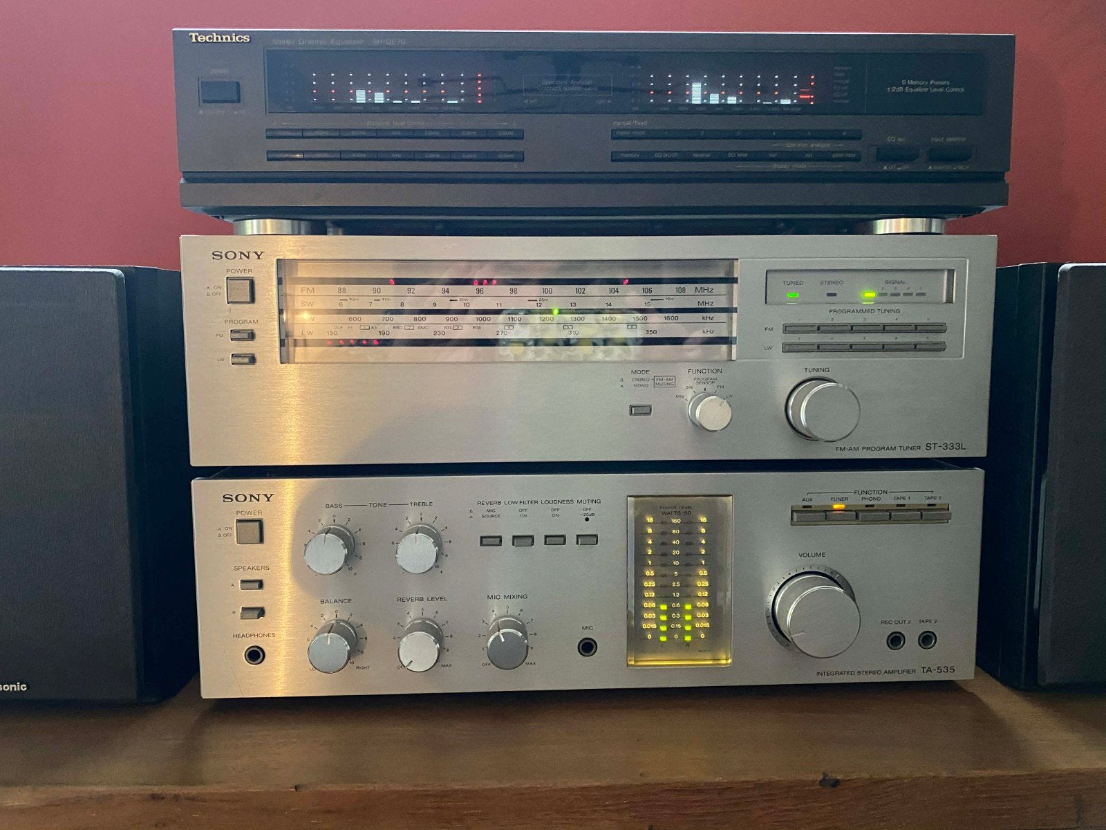 SONY Vintage hifi-systeem (TA-535 versterker + ST-333L-tuner, Audio, Tv en Foto, Ophalen
