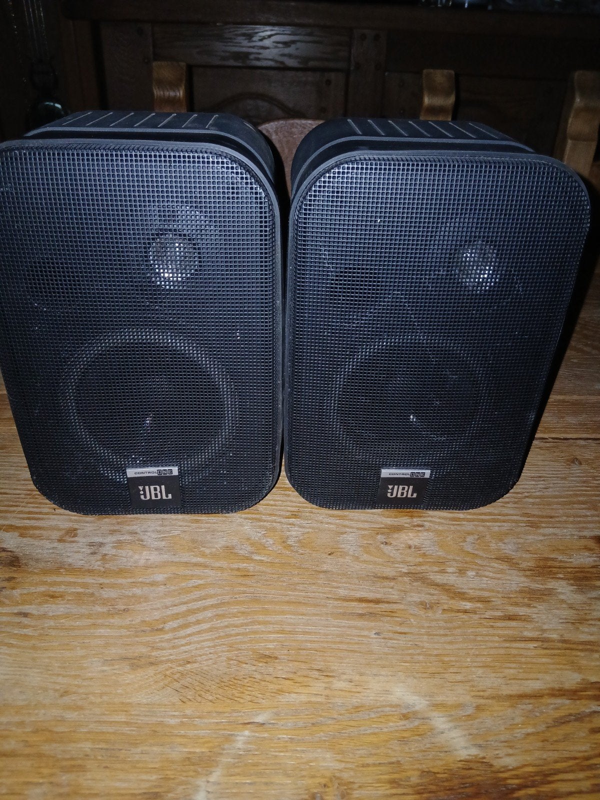 Set JBL Control One luidsprekers (Zwart) – Getest & werkend, Audio, Tv en Foto, Ophalen, JBL
