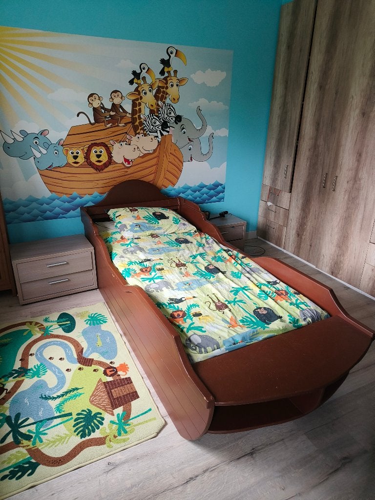 Kinder bed in vorm van boot, Ophalen, Gebruikt, 180 cm of meer, 85 tot 100 cm