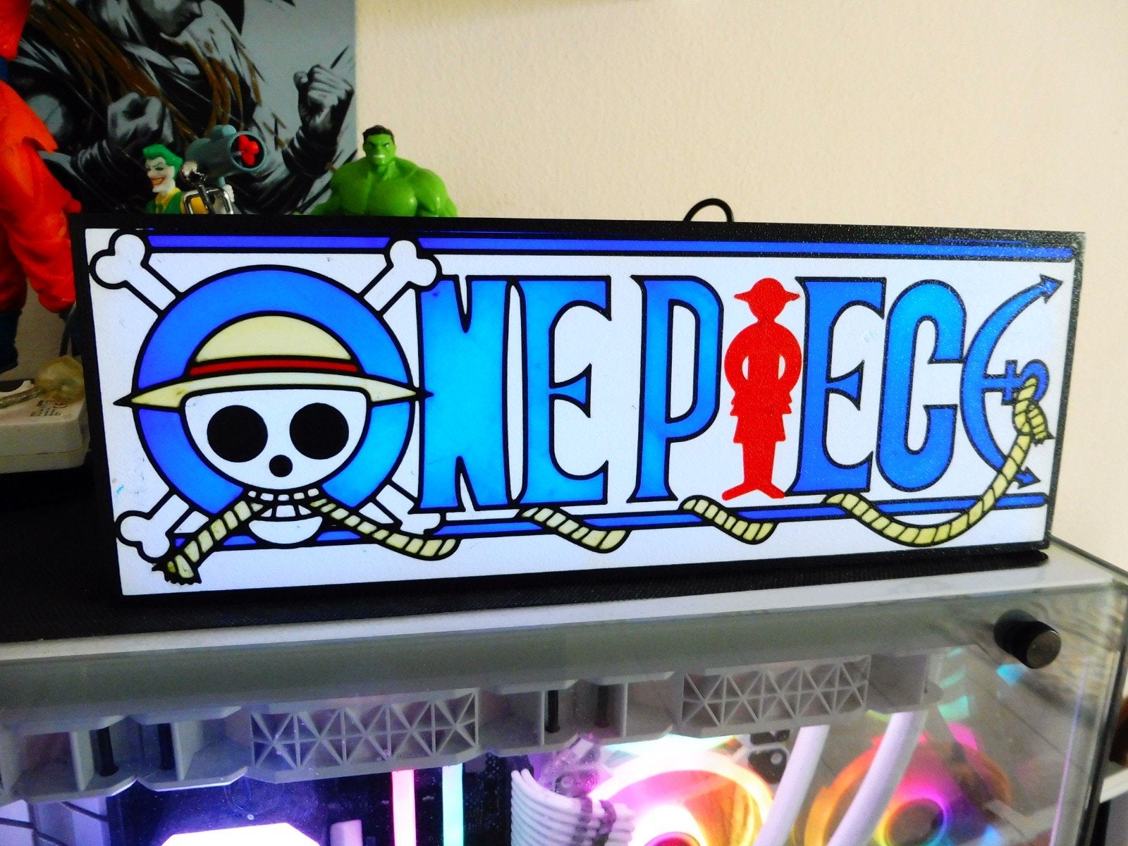 One Piece lichtbak te koop! Een mooie en unieke accessoire, Ophalen of Verzenden, Nieuw, Lichtbak of (neon) lamp