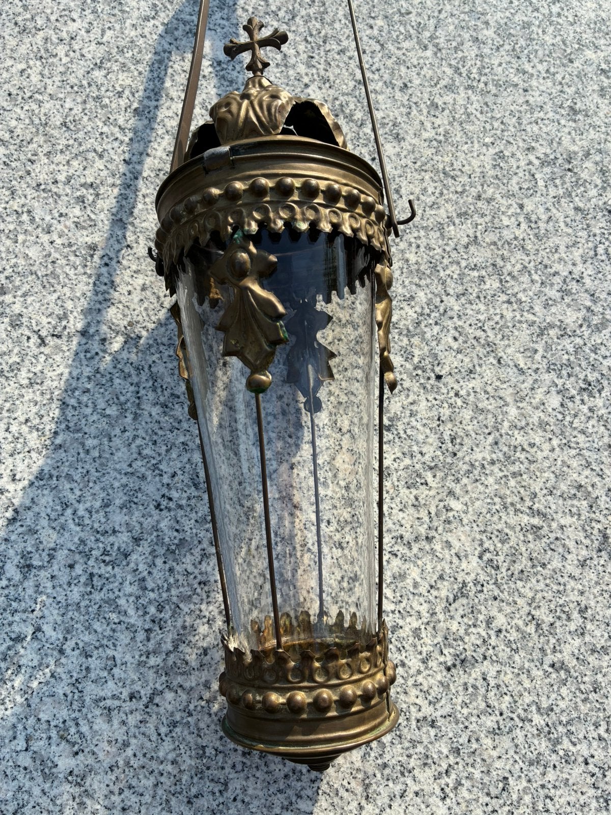 Processie lantaarn met origineel glas., Antiek en Kunst, Ophalen