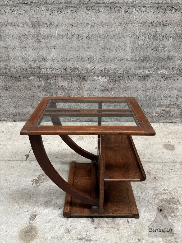 art deco salontafel, 50 – 75, 50 tot 100 cm, Overige houtsoorten, Zo goed als nieuw