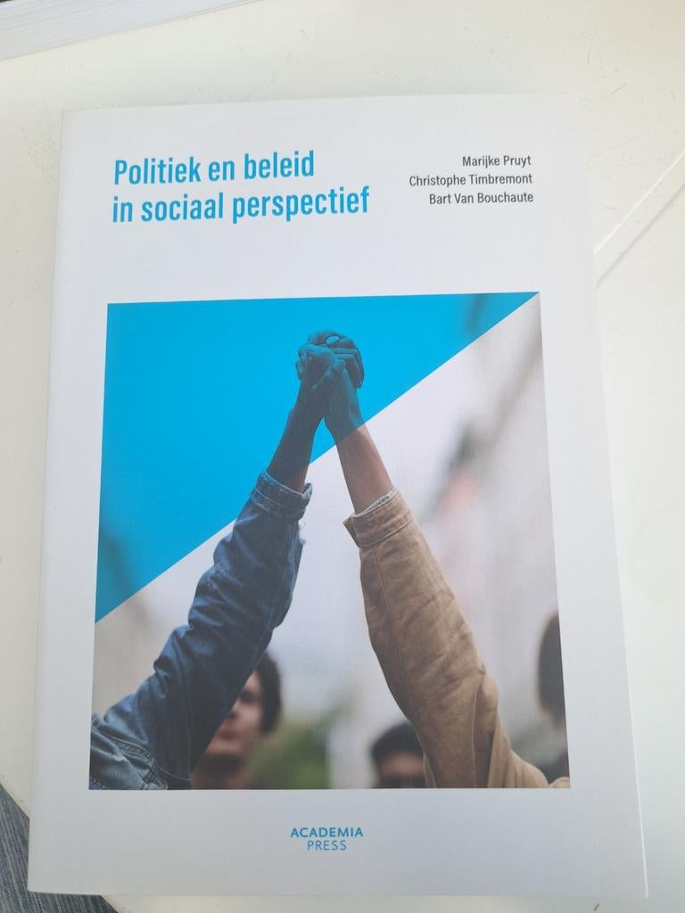 Politiek en Beleid in sociaal perspectief, Boeken, Ophalen of Verzenden, Bart Van Bouchaute; Marijke Pruyt; Christophe Timbremont