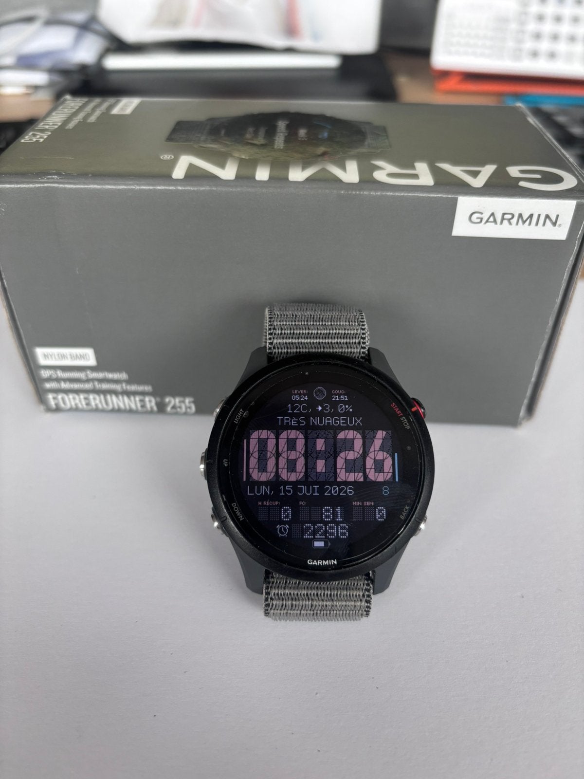 Garmin forerunner 255, Enlèvement, État, Comme neuf