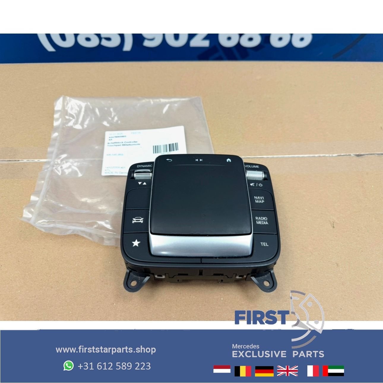 W118 C118 W177 NAVIGATIE BEDIENING PANEEL TOUCHPAD Mercedes, Auto-onderdelen, Gebruikt, -, Ophalen of Verzenden, -
