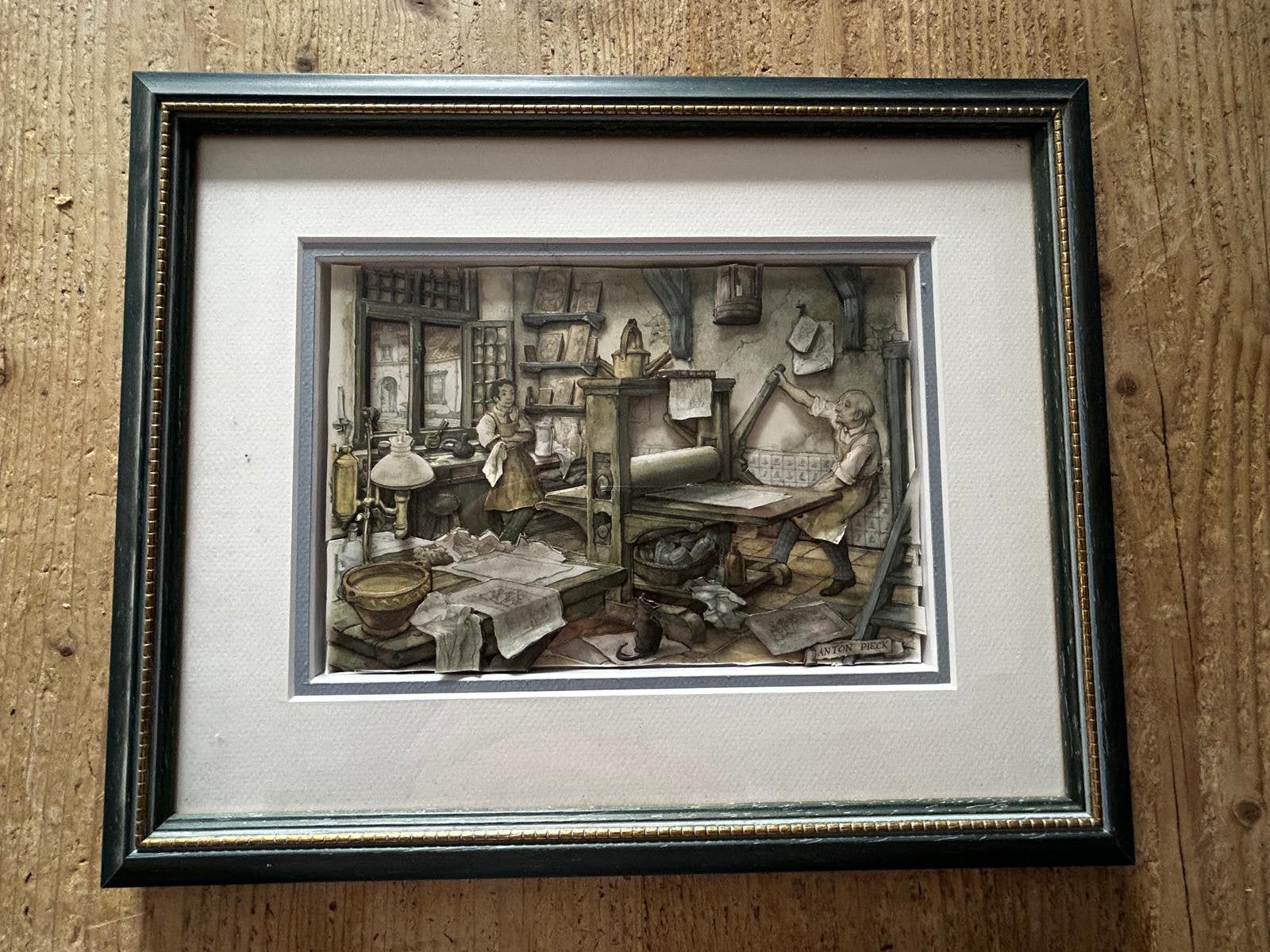 Anton Pieck scènes 3D 6 pièces, Antiquités & Art, Enlèvement