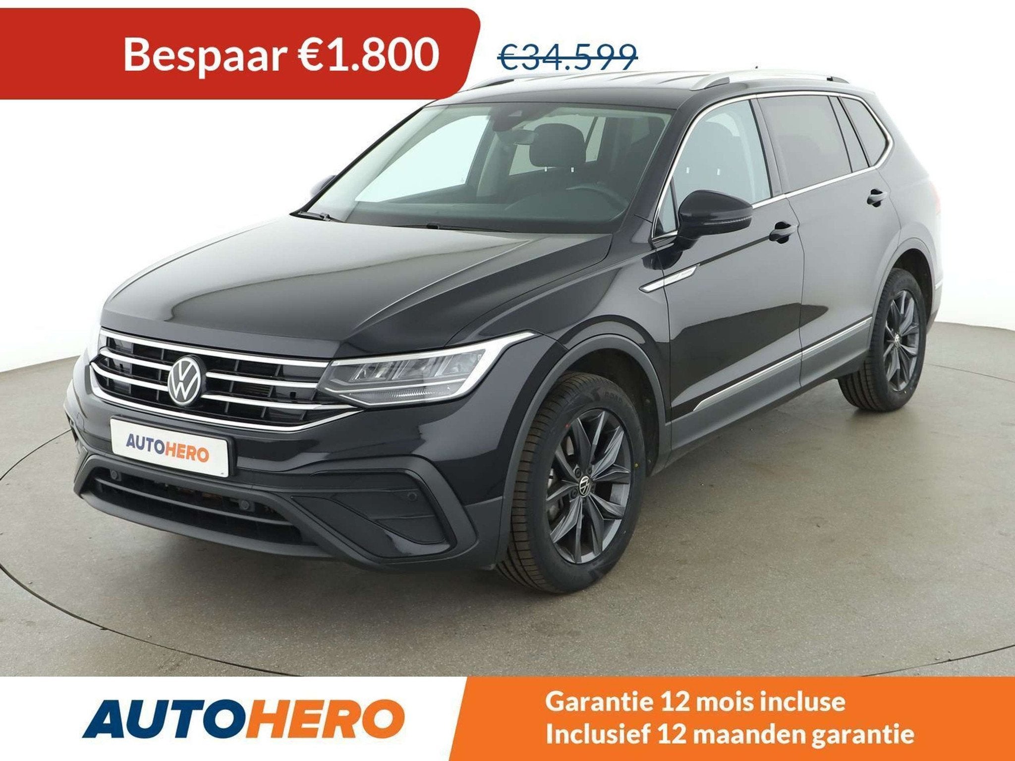 Volkswagen Tiguan Allspace 2.0 TDI Life (bj 2022, automaat), Auto's, Stof, Gebruikt, Zwart, https://public.car-pass.be/vhr/df7ef3c3-4e29-4ac7-a660-74ce5a8cce4f