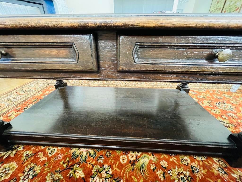 Table Basse Rustique en Bois Massif avec Tiroirs, Enlèvement, Utilisé, Rectangulaire
