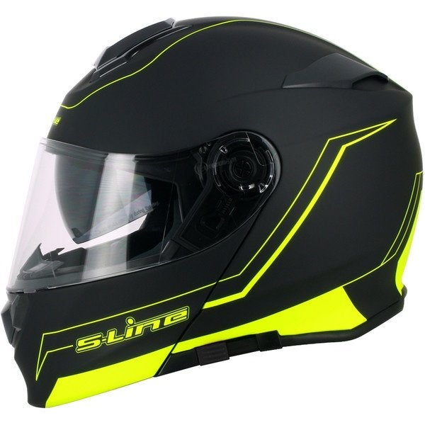 Casque S-Line –moto modulable S550 / Pinlock Noir+Flou Neuf, Envoi, Neuf, avec ticket, XXL, Femmes