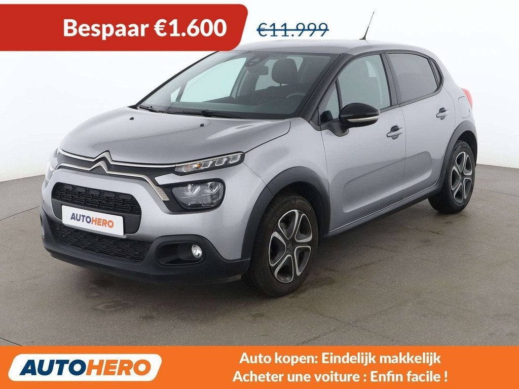 Citroën C3 1.2 PureTech Feel Pack, Autos, Argent ou Gris, Achat, Euro 6, Boîte manuelle