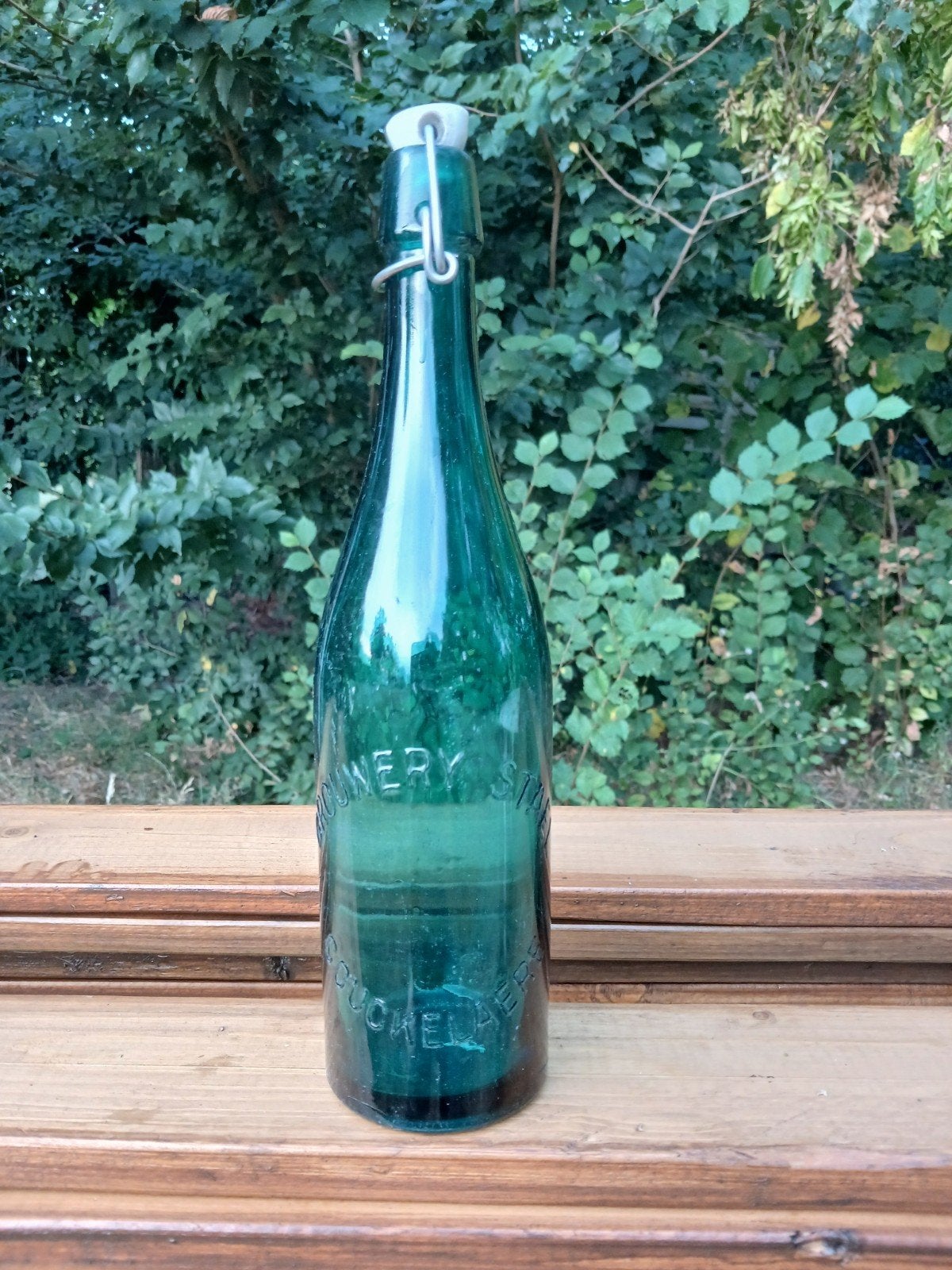 oude vintage bierfles brouwerij Stael Christiaen Koekelare, Verzamelen, Biermerken, Ophalen of Verzenden