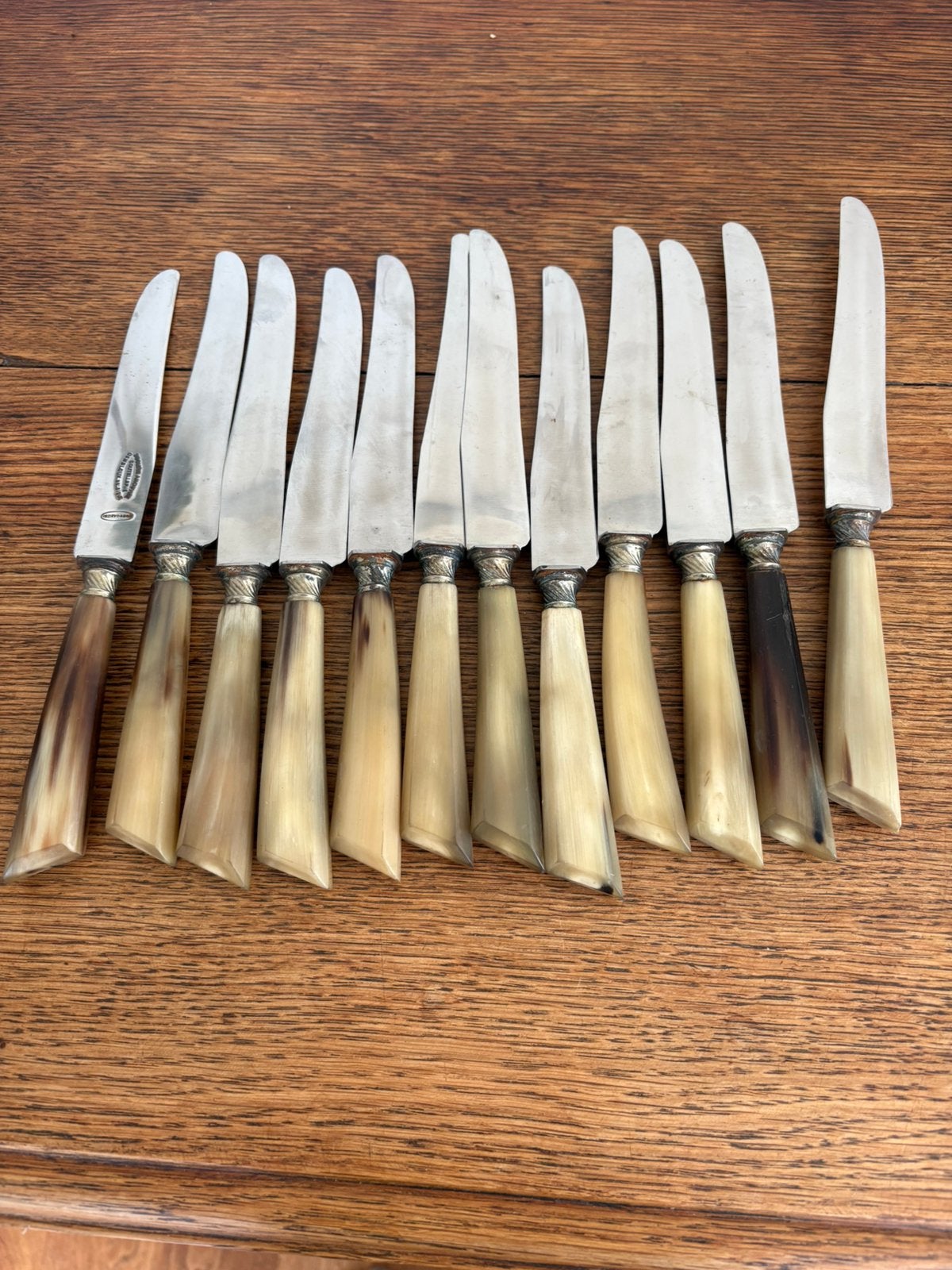 12 couteaux anciens à manche en corne, Antiquités & Art, Enlèvement