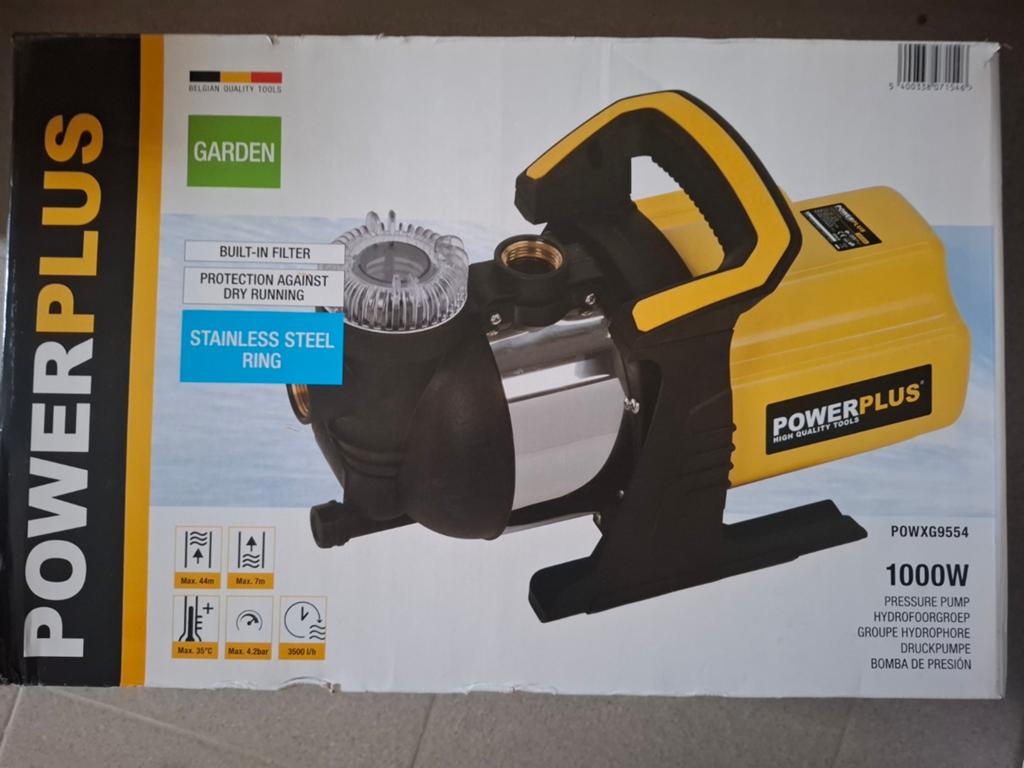 Hydrofoorpomp powerplus 1000W, Tuin en Terras, Waterpompen, Ophalen, Hydrofoorpomp