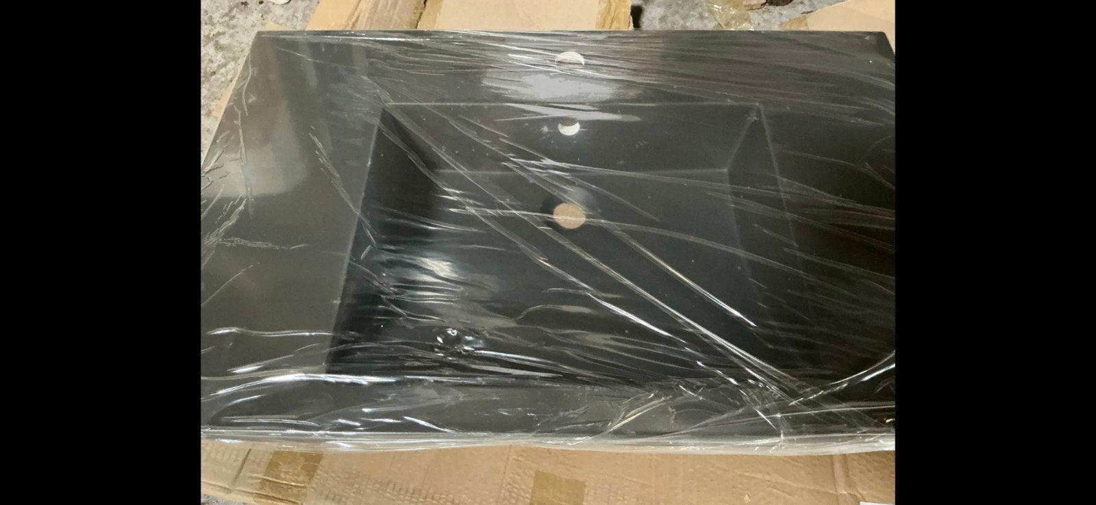 Nouveau lavabo gris 80 cm (Gris 7022), Enlèvement, Neuf, Pierre, Lavabo