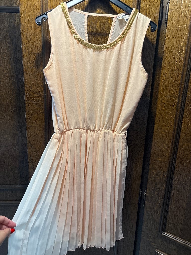 Jurk, Kleding | Dames, Gelegenheidskleding, Beige, Cocktailjurk, Gedragen, Ophalen