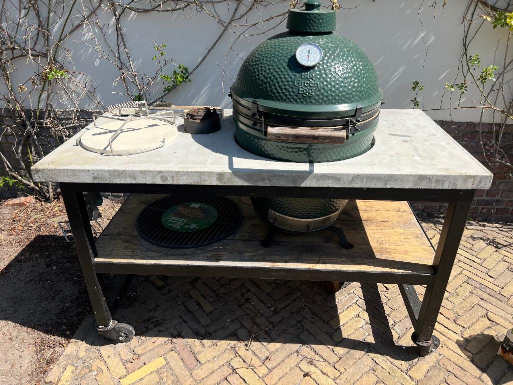 Buitenkeuken met Big Green Egg L, Enlèvement, Utilisé, Big Green Egg, Avec accessoires