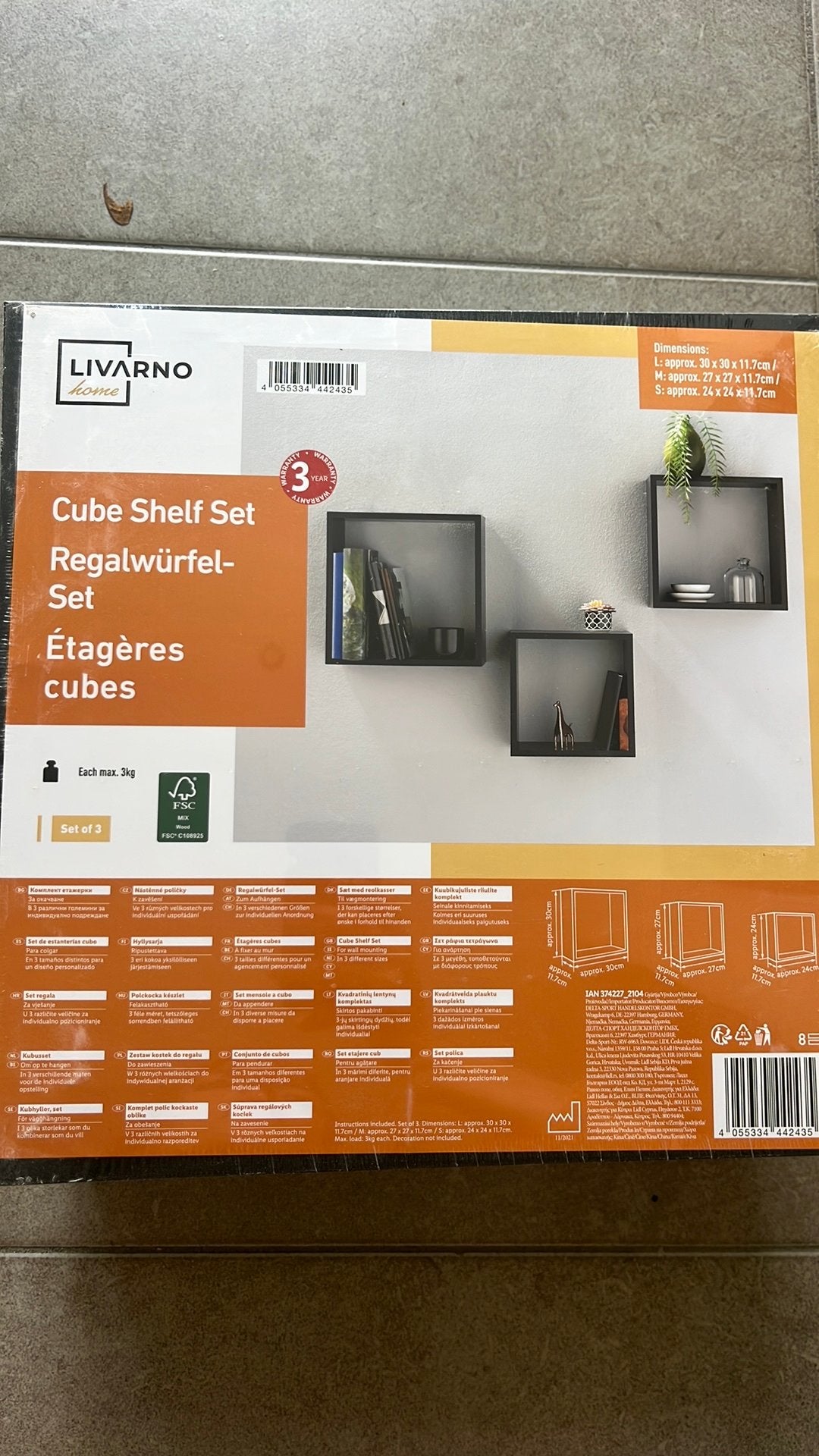 Nieuwe Livarno cube shelf set, Huis en Inrichting, Ophalen, Zo goed als nieuw