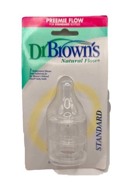 2 x 3 Dr. Brown's Natural Flow vervangende spenen, Speen, Ophalen of Verzenden, BPA-vrij, Nieuw