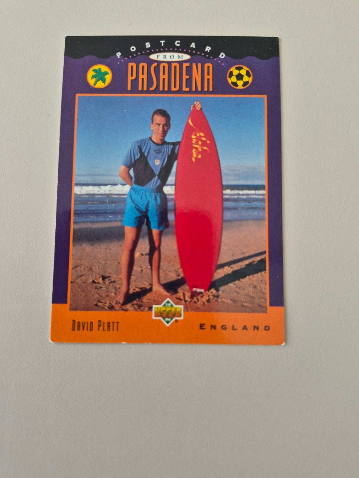 David Platt (Eng) - Upper Deck 1994, Ophalen of Verzenden