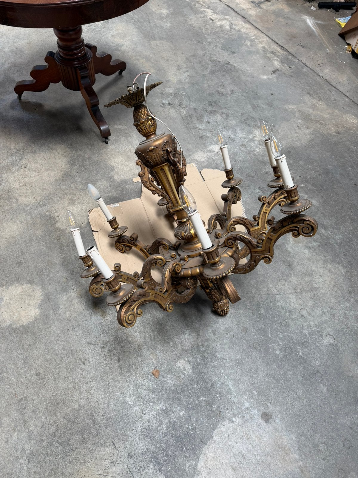 Lustre, Maison & Meubles, Lampes | Lustres, Enlèvement, Utilisé, Bois