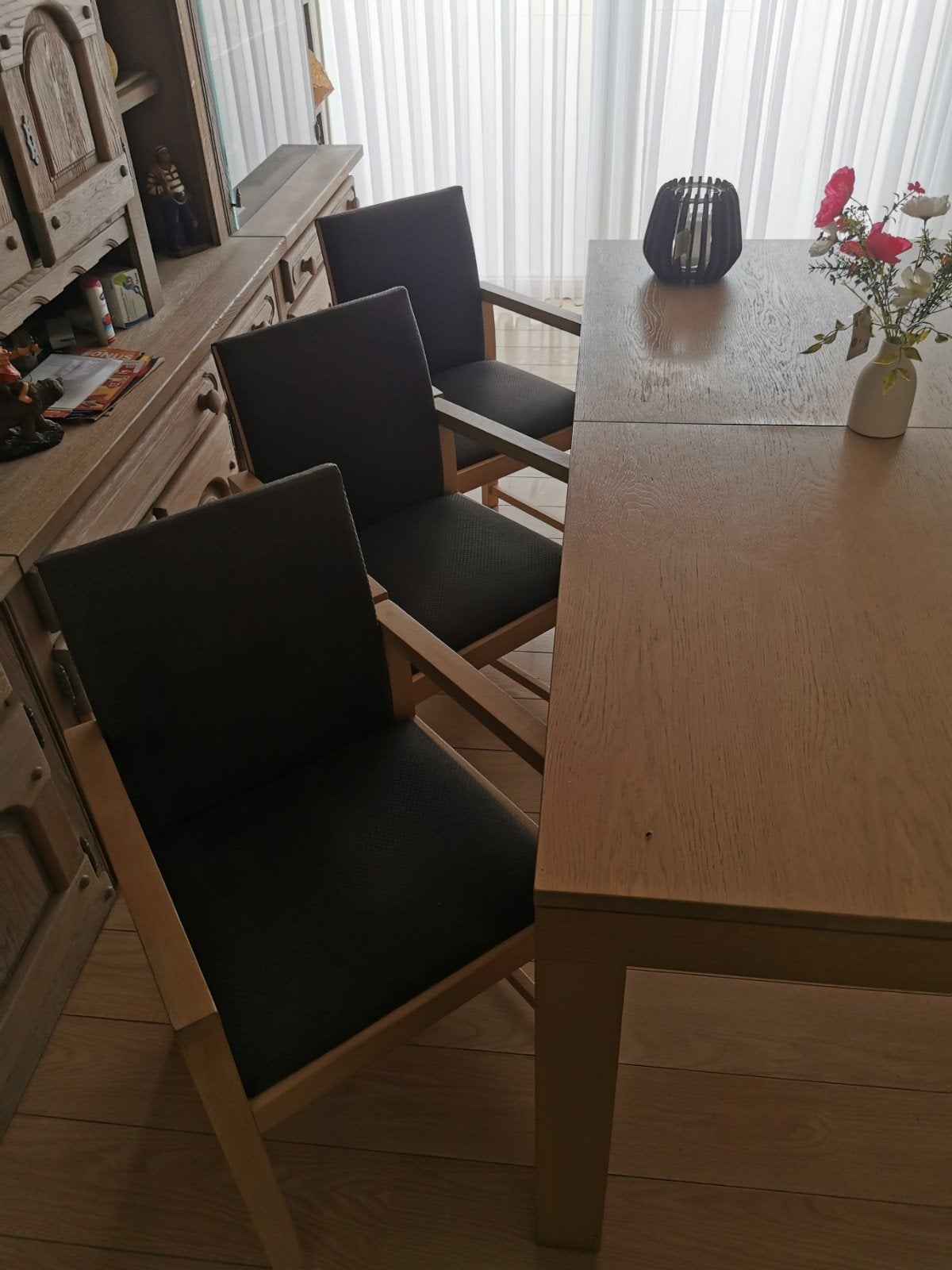 eettafel met 6 stoelen, Huis en Inrichting, Complete eetkamers, Ophalen, Gebruikt, 4 tot 6 stoelen