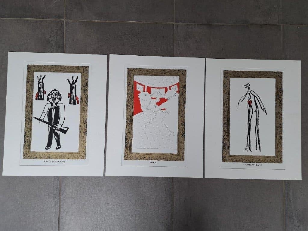 3 posters met passe partout, Ophalen, Zo goed als nieuw, Overige onderwerpen