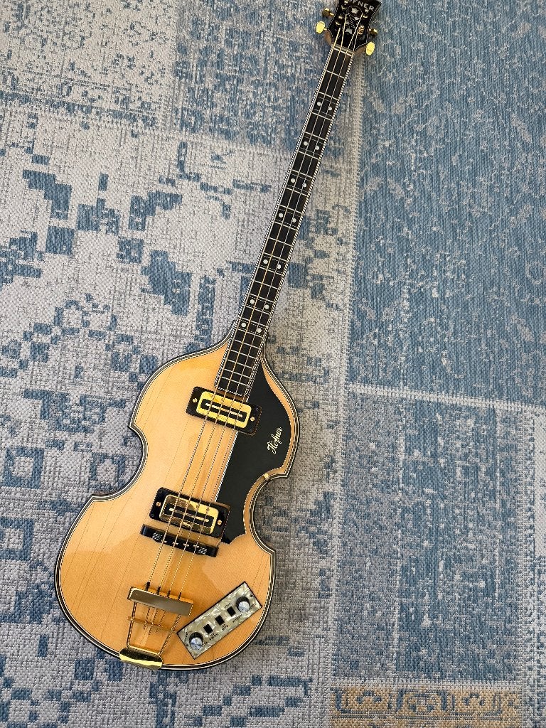 Hofner bas 5000/1 De Luxe, 1974, Musique & Instruments, Instruments à corde | Guitares | Basses, Enlèvement ou Envoi, Utilisé