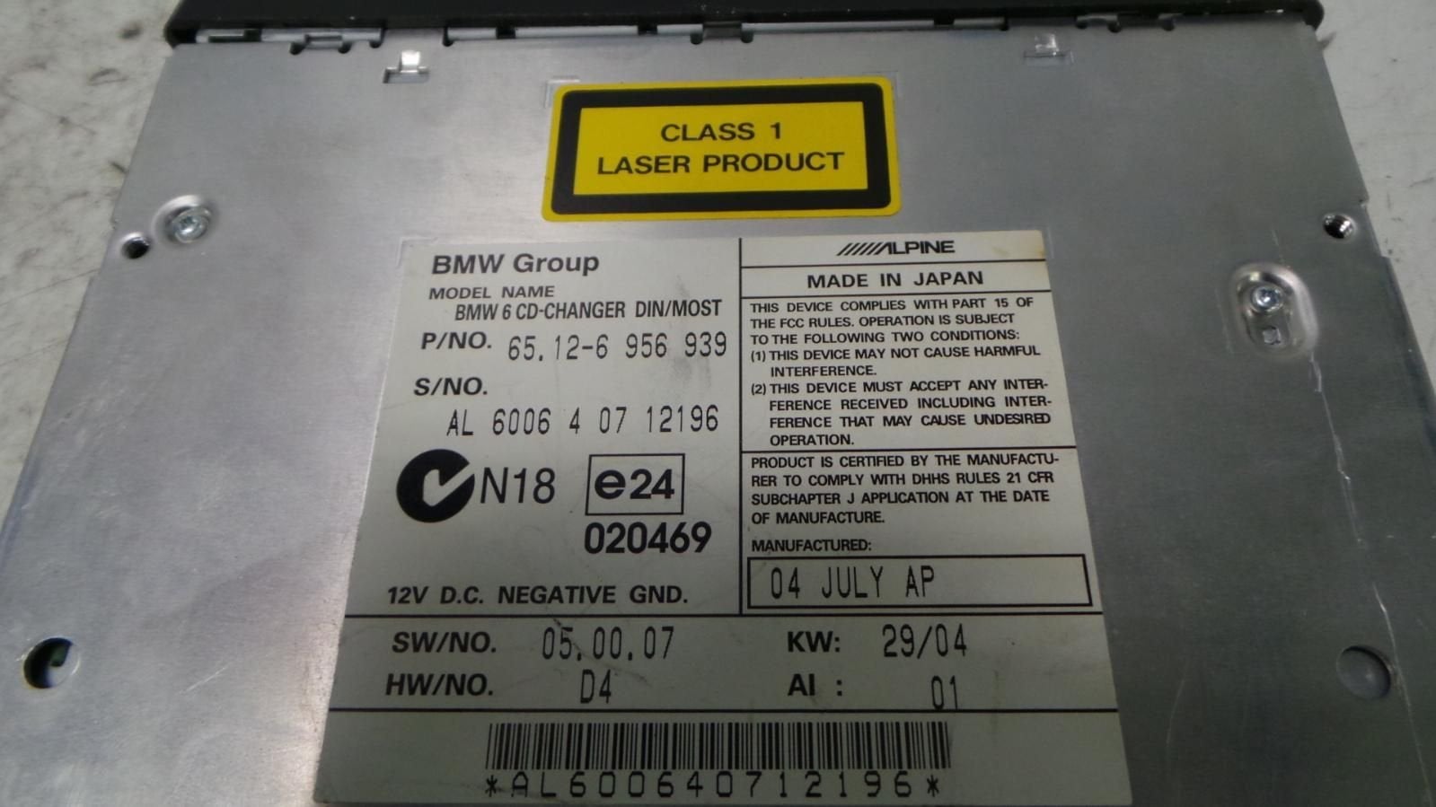 BMW 6 SERIES 630ci Coupe Aut. RADIO 2004, Ophalen of Verzenden, Gebruikt, ARN erkend
