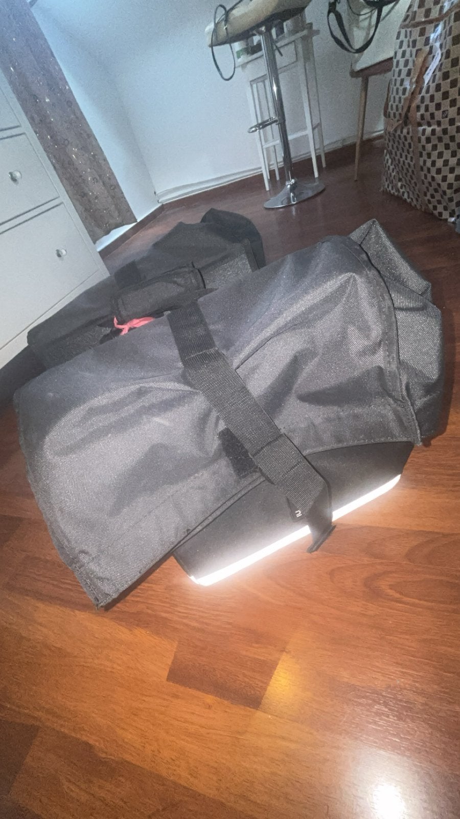 2X20L 500 ZWARTE DUBBELE FIETSTAS, Fietsen en Brommers, Ophalen, Zo goed als nieuw