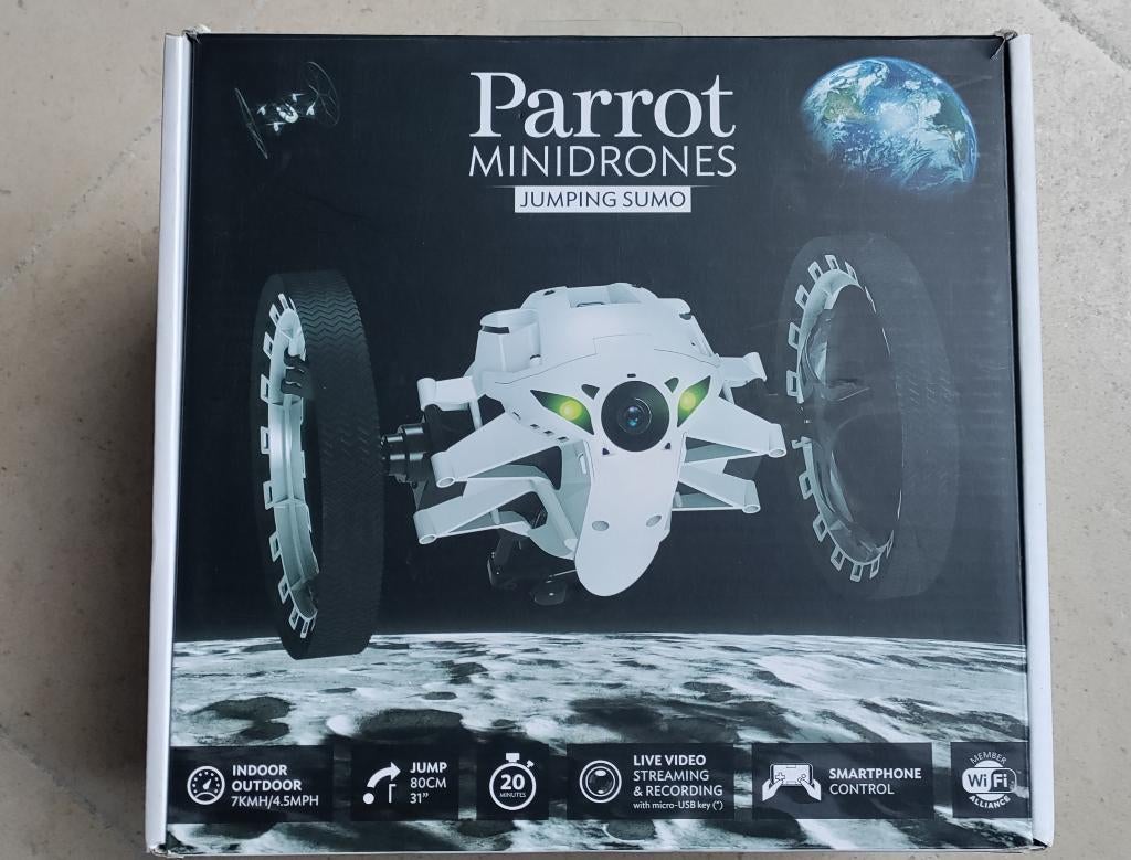 Parrot Jumping Sumo Mine Drone, Enlèvement ou Envoi, Comme neuf, Drone jouet, Parrot