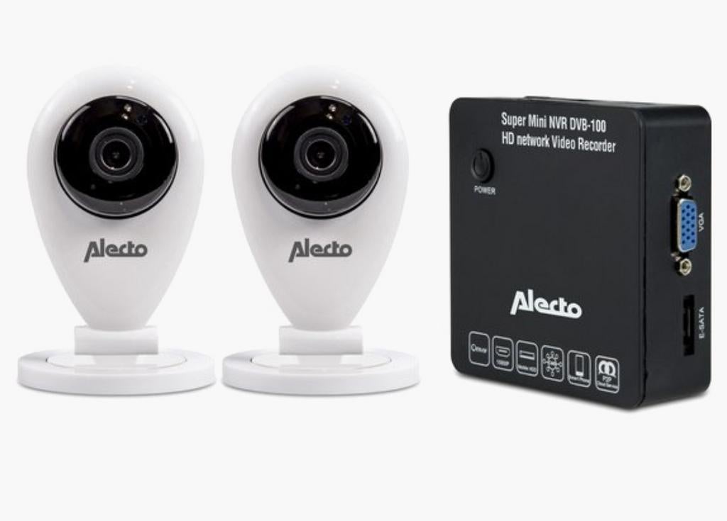 Alecto Super Mini NVR-set + 2 WiFi-camera's, Ophalen of Verzenden