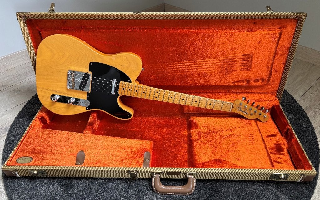 Fender Telecaster AVRI '52 W/OHSC– Made in USA - Etat neuf, Enlèvement ou Envoi, Neuf, Solid body, Fender