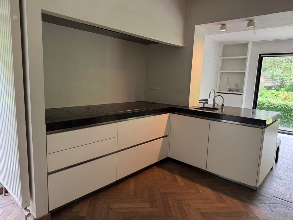 Blauwe steen keuken, Huis en Inrichting, Keuken | Complete keukens, Gebruikt, Hoekkeuken, Blauw, Ophalen