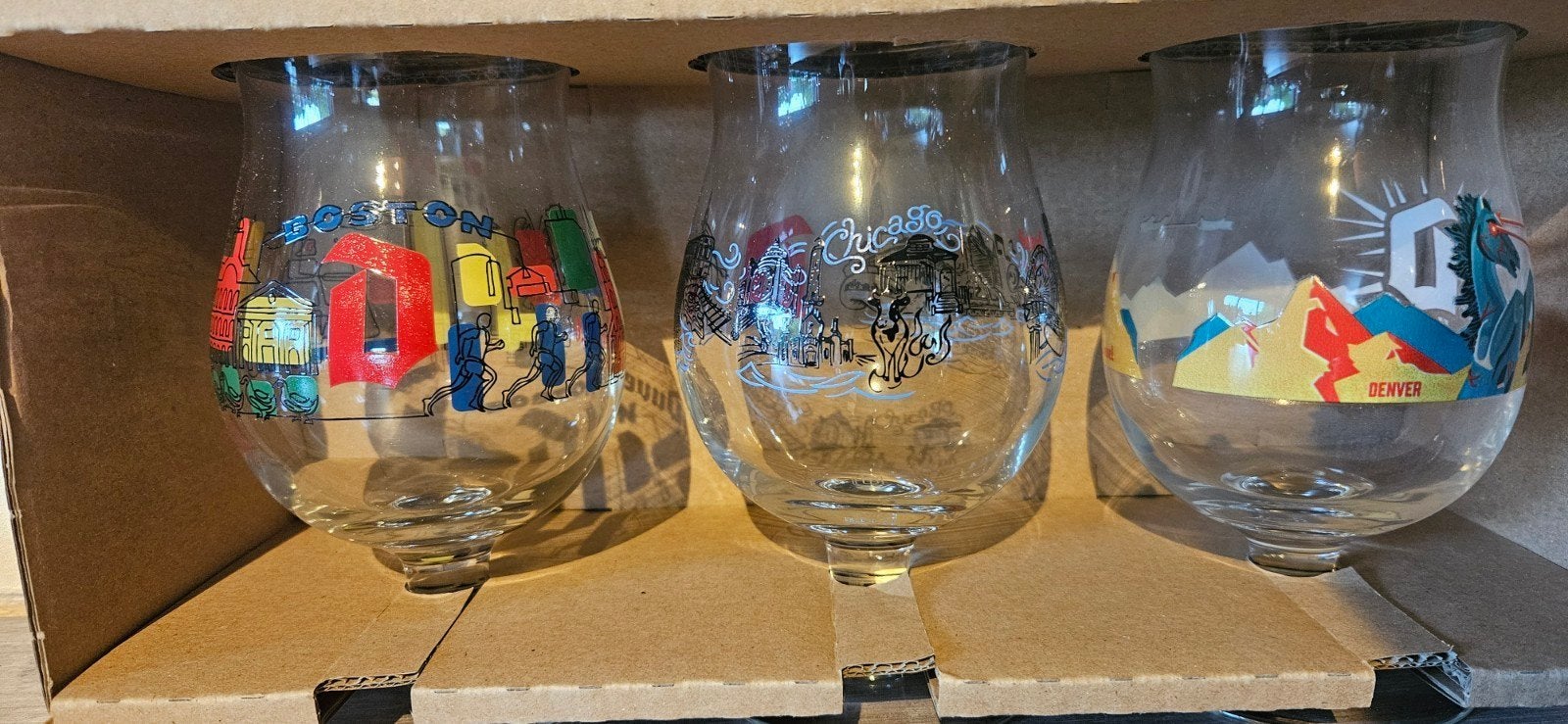 3 verres duvel américains, Enlèvement ou Envoi