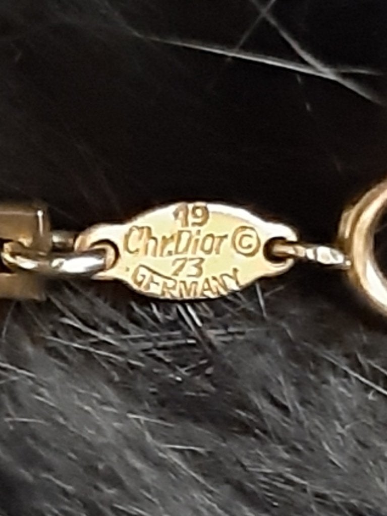 mooie lange ketting christian dior, Ophalen of Verzenden, Zo goed als nieuw, Overige kleuren, Overige materialen