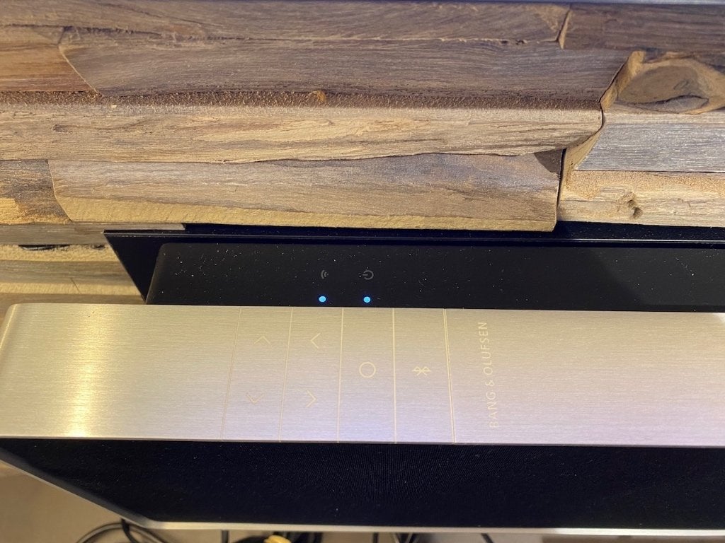 Bang & Olufsen Beosound Stage Alu/Silver soundbar B&O, Ophalen, Info@bang-olufsen.dk, Zo goed als nieuw, Bluetooth