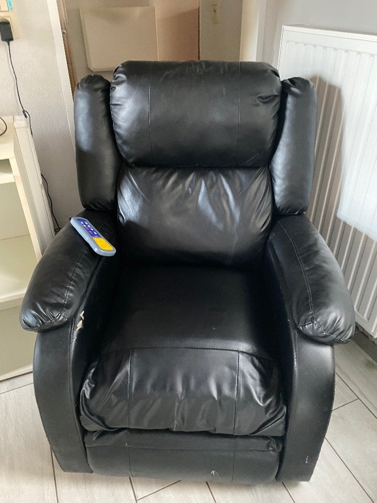 Fauteuil électrique massant, 75 à 100 cm, Enlèvement, Cuir, 75 à 100 cm