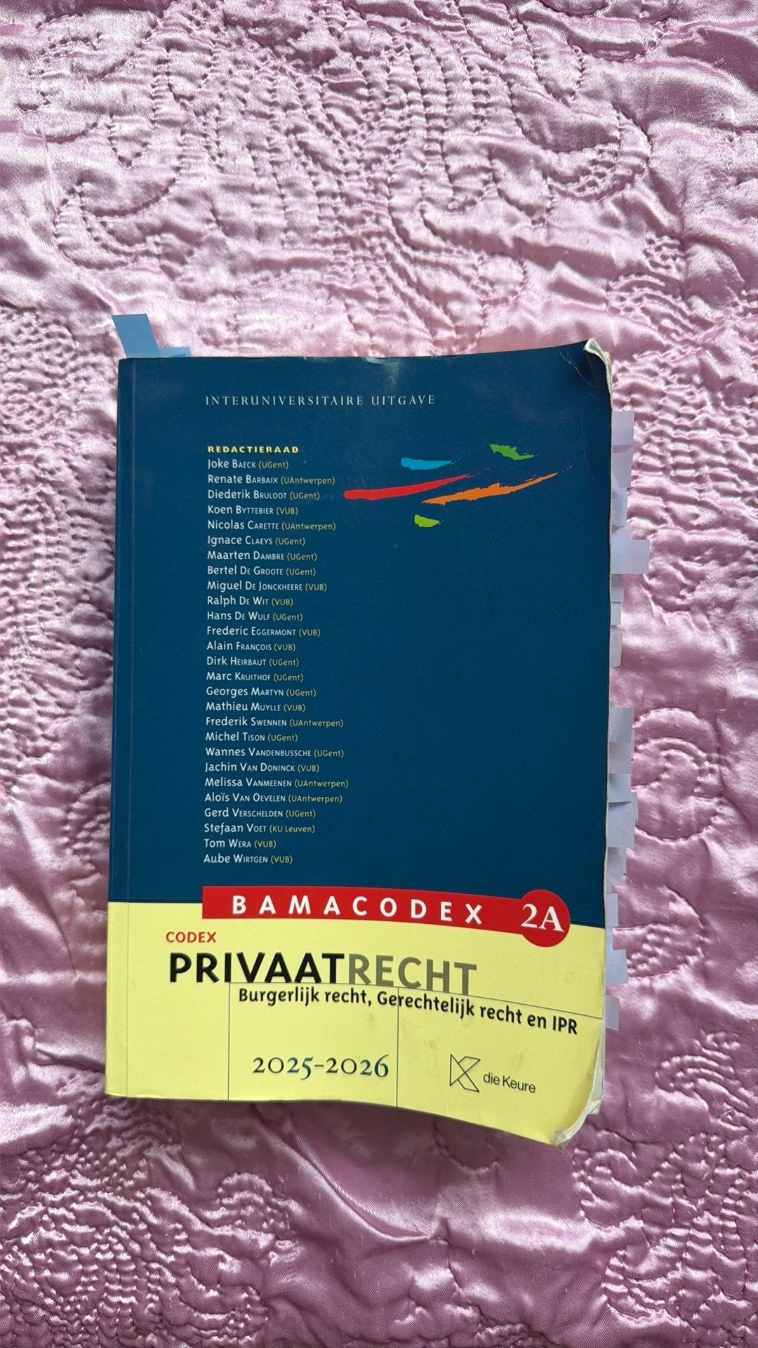 Bamacodex 2A Privaatrecht 2025-2026, Boeken, Gelezen, Ophalen of Verzenden, Overige uitgevers, Nederlands