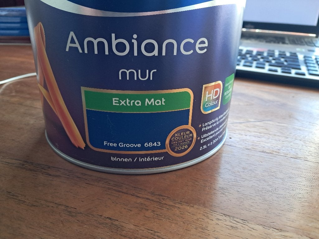 Muurverf - Levis - Free Groove - Donkerblauw - 2.5l, Blauw, Nieuw, Ophalen of Verzenden, Verf