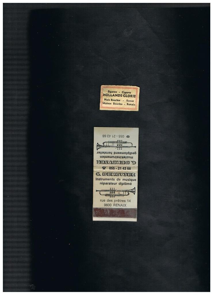 RONSE/RENAIX OUD ETIKET/LUCIFERMAPJE, Verzamelen, Verzenden, Zo goed als nieuw, Luciferdoosjes of -merken