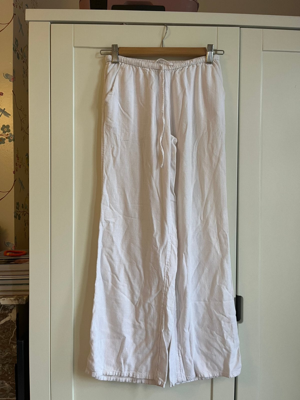 Witte Linnen Broek XXS, Kleding | Dames, Verzenden, Wit, Nieuw, Maat 34 (XS) of kleiner