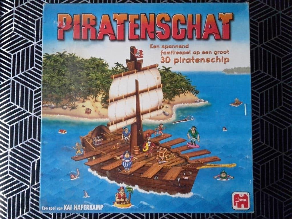 Mooi en leuk 3D familiespel Piratenschat, 2-4 spelers, 8+, Ophalen of Verzenden, Gebruikt, JUMBO