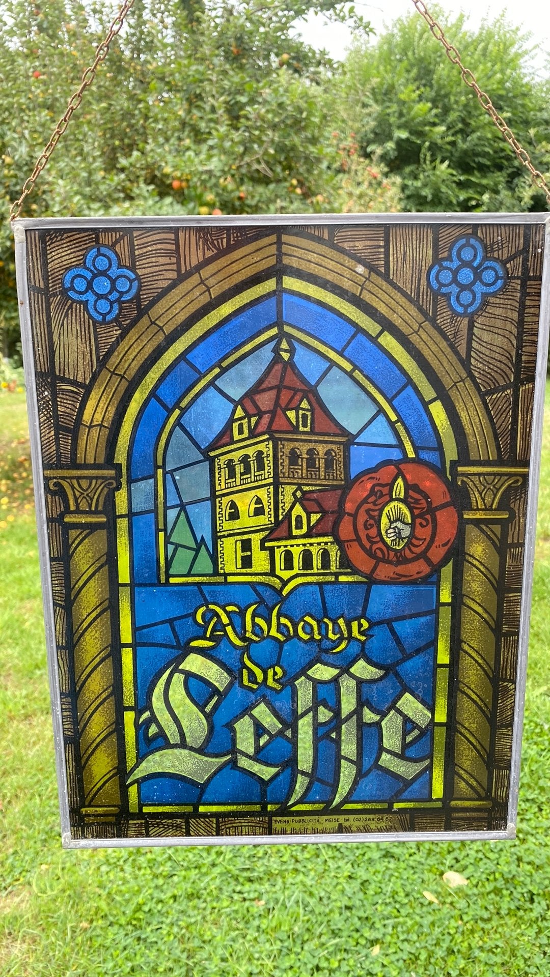 Leffe glas in lood, Ophalen of Verzenden, Zo goed als nieuw, Glas in lood