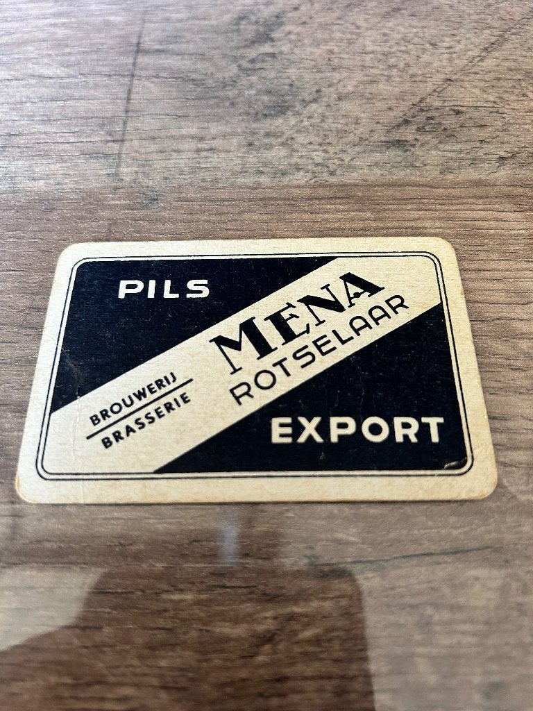 1 losse speelkaart brouwerij mena, Collections, Enlèvement ou Envoi, Comme neuf, Carte(s) à jouer