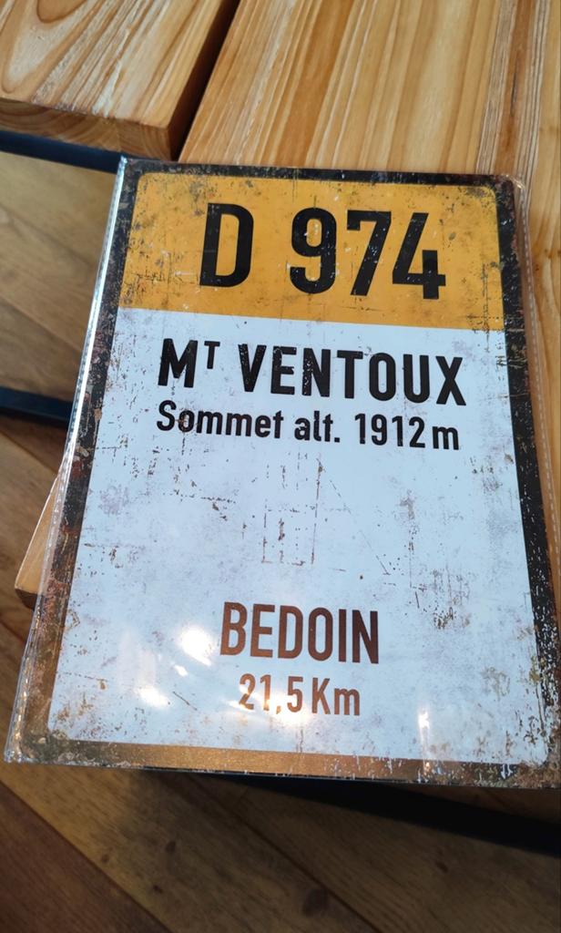 Metalen plaat. Mont Ventoux - Bedoeïen. 20x30 cm. Gloednieuw, Ophalen of Verzenden, Nieuw, Overige maten
