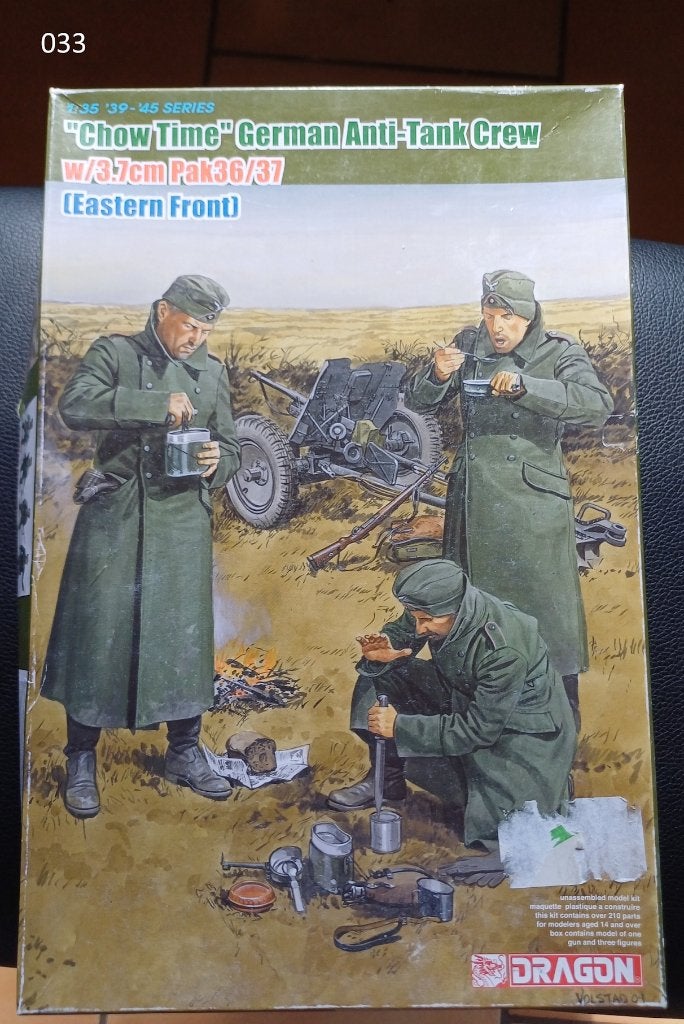 German anti-Tank Crew w/3.7 cm Pak 36/37 1/35 Dragon, Ophalen of Verzenden, Zo goed als nieuw, 1:35 tot 1:50, Figuur of Figuren