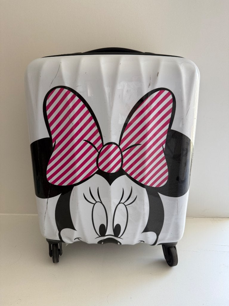 Samsonite trolley valies Micky Minnie Mouse, Handtassen en Accessoires, Ophalen, Uitschuifbare handgreep, Gebruikt, 50 tot 60 cm