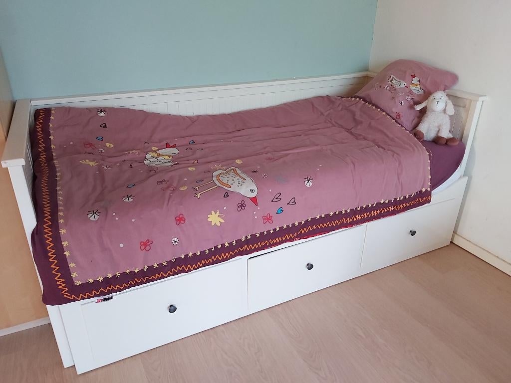 Tiener bed, Huis en Inrichting, Slaapkamer | Bedden, Ophalen, Gebruikt, Eenpersoons