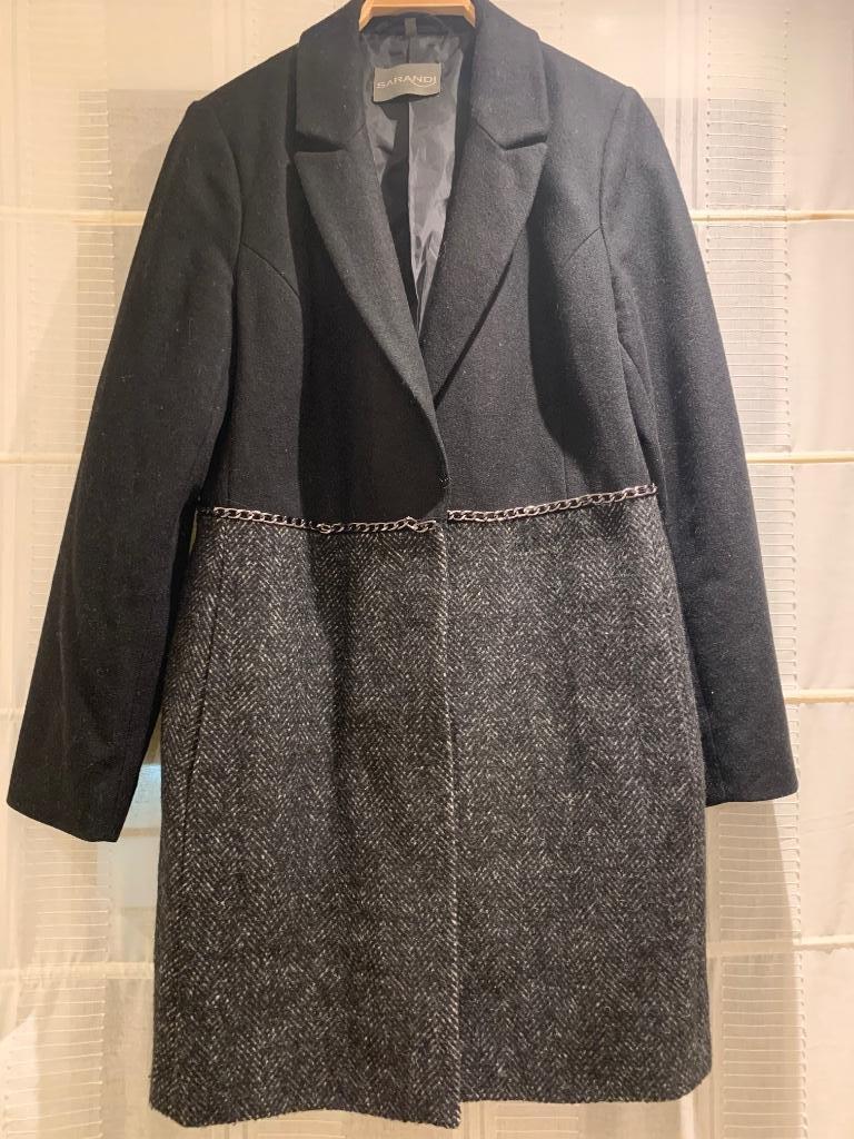 Manteau noir Sarandi, Kleding | Dames, Zwart, Maat 42/44 (L), Sarandi, Ophalen of Verzenden